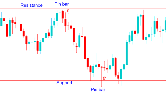 Pin Bar Combined with Support and Resistance Levels - Pin Bar Stock Index Price Action Stock Index Trading Method and Pin Bar Reversal Stock Index Price Action Trading Method Explained