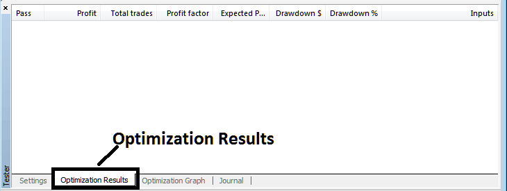 MT5 Forex Platform Strategy Tester Optimization Results - MT5 Strategy Tester Tutorial - MetaTrader 5 Forex Trading Platform Strategy Tester Window - Learn MetaTrader 5 Forex Software