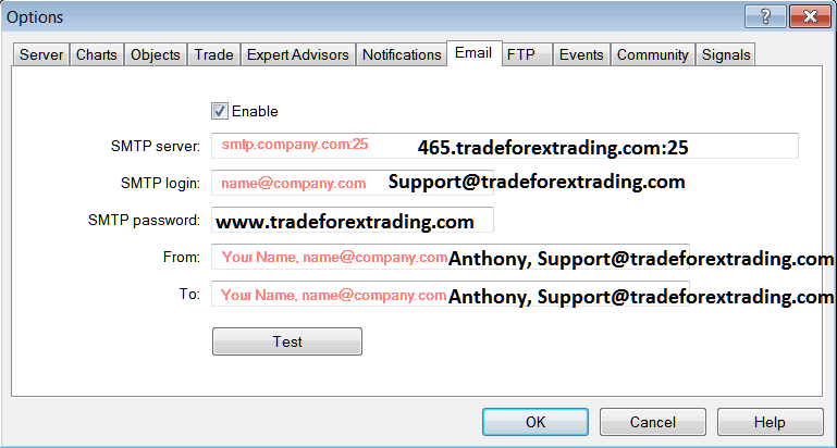 How to Setup Email Alerts Settings on MT4 Software - How to Use MT4 Trading Platform to Trade Oil