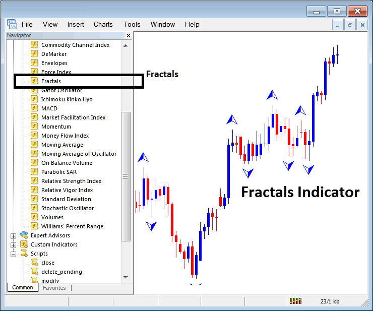 How to Trade Oil Trading With Fractals Indicator on MT4 - Chaos Fractals Trading Technical Analysis